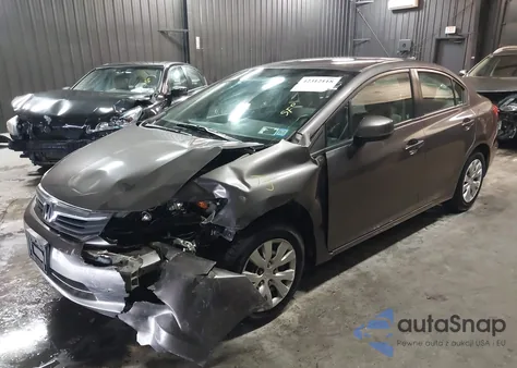 2012 Honda Civic Lx from USA, damaged, VIN 19XFB2F59CE373830